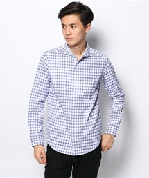 MEN'S BIGI | 【ゲイナー1月号掲載商品】 フランネルチェックシャツ（カッタウェイ）/サーモライト(シャツ/ブラウス)