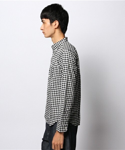 MEN'S BIGI（メンズビギ）の「【Smart(スマート)12月号 P65・P66　山本裕典さん着用】 起毛ギンガムBDシャツ / raised fabric （シャツ/ブラウス・メンズ・ホワイト×ブラック/ネイビー/ホワイト×ネイビー・SMALL/MEDIUM/LARGE/LL）」の5枚目の写真