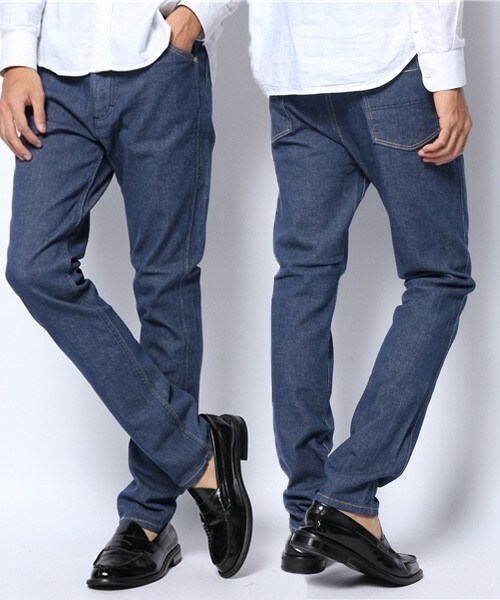 MEN'S BIGI（メンズビギ）の「ストレッチサルエルジーンス（デニムパンツ・メンズ・ブルー/ネイビー・X-SMALL/SMALL/MEDIUM/LARGE）」の2枚目の写真