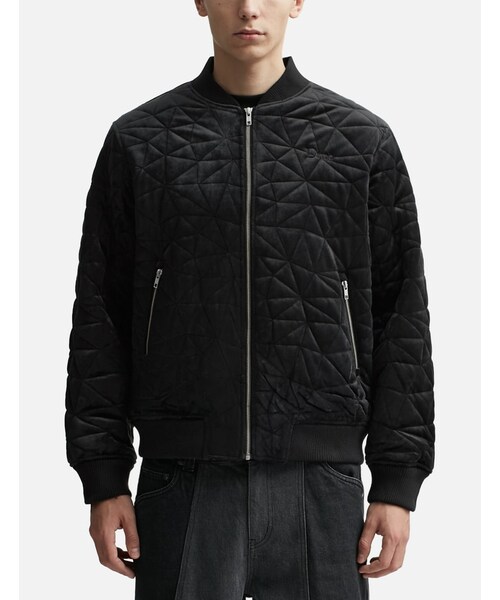 Velour Bomber Jacket