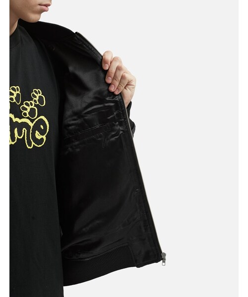 Velour Bomber Jacket