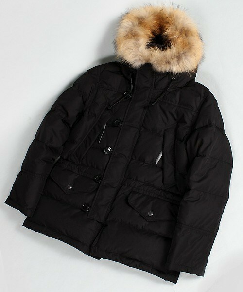 MEN'S BIGI(メンズビギ)の「【AVIREX(アヴィレックス)別注】N-3Bダウンジャケット/フライトジャケット(ミリタリージャケット・メンズ・ブラック・MEDIUM/LARGE)」の9枚目の写真