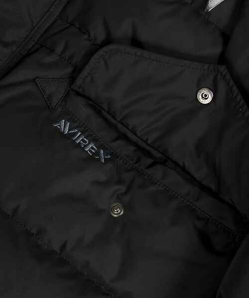 MEN'S BIGI(メンズビギ)の「【AVIREX(アヴィレックス)別注】N-3Bダウンジャケット/フライトジャケット(ミリタリージャケット・メンズ・ブラック・MEDIUM/LARGE)」の11枚目の写真