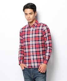 UNION STATION | <FINEBOYS11月号 P120掲載 宮城大樹さん着用商品>ネルチェックBDシャツ/マドラス(シャツ/ブラウス)
