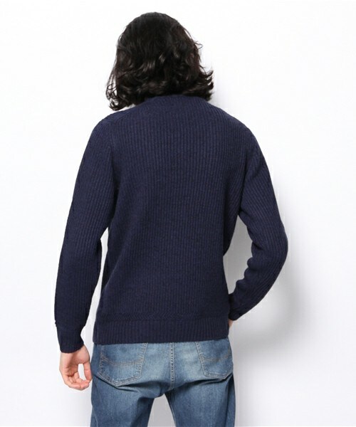 MEN'S BIGI（メンズビギ）の「【ゲイナー1月号掲載商品】 プルオーバーセーター/リブアクセント（ニット/セーター・メンズ・オフホワイト/グレー/ブルー・SMALL/MEDIUM/LARGE/LL）」の6枚目の写真