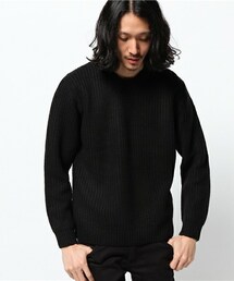 MEN'S BIGI | 畦編みクルーネックセーター(プルオーバー)(ニット/セーター)