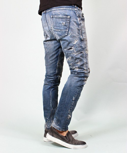 RATTLE TRAP（ラトルトラップ）の「インディゴストレッチデニム/ JAPAN MADE（デニムパンツ・メンズ・ライトブルー・SMALL/MEDIUM/LARGE/LL）」の4枚目の写真