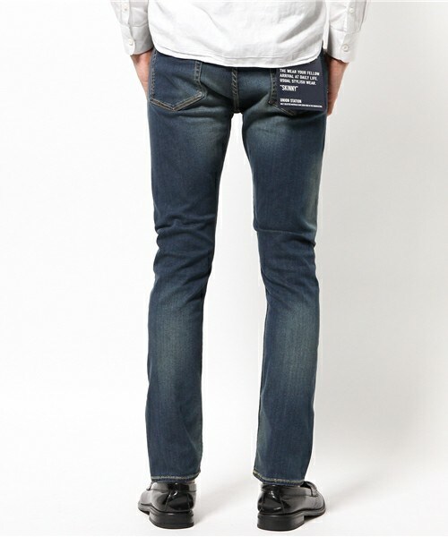 UNION STATION（ユニオンステーション）の「【成宮寛貴さん着用 smart(スマート)6月号 P39掲載商品】 ストレッチドデニムパンツ（デニムパンツ・メンズ・ブルー/ワンウォッシュ・SMALL/MEDIUM/LARGE/LL）」の4枚目の写真