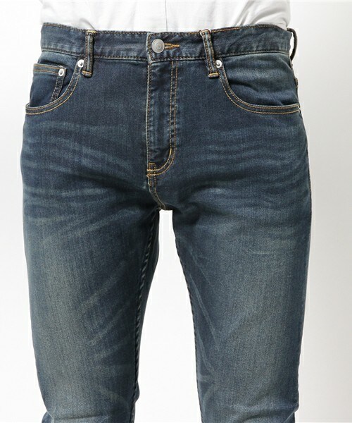 UNION STATION（ユニオンステーション）の「【成宮寛貴さん着用 smart(スマート)6月号 P39掲載商品】 ストレッチドデニムパンツ（デニムパンツ・メンズ・ブルー/ワンウォッシュ・SMALL/MEDIUM/LARGE/LL）」の6枚目の写真