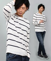 MEN'S BIGI | 【山本裕典さん着用 smart(スマート)5月号 P41掲載商品】フレンチリネンセーター(ニット/セーター)