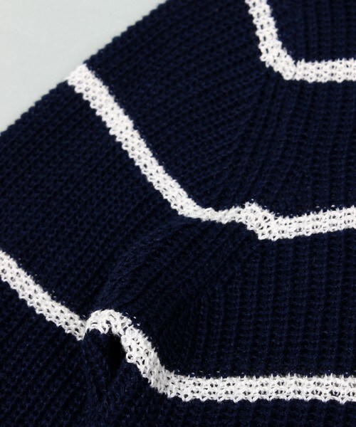 MEN'S BIGI（メンズビギ）の「【山本裕典さん着用 smart(スマート)5月号 P41掲載商品】フレンチリネンセーター（ニット/セーター・メンズ・オフホワイト/ネイビー/ブルー系その他/ブラック・SMALL/MEDIUM/LARGE/LL）」の10枚目の写真