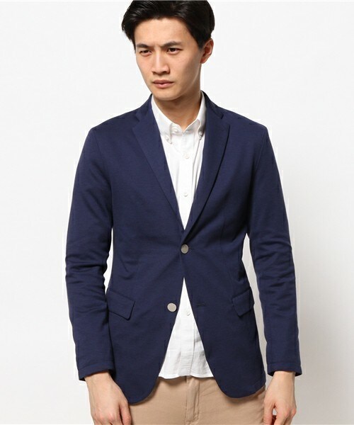 UNION STATION（ユニオンステーション）の「TRNテーラードシングルジャケット（テーラードジャケット・メンズ・ブラック/グレー/ブルー・MEDIUM/LARGE/LL）」の4枚目の写真