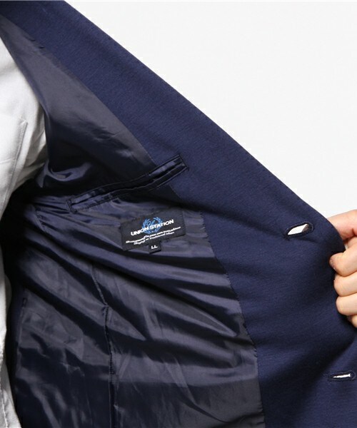 UNION STATION（ユニオンステーション）の「TRNテーラードシングルジャケット（テーラードジャケット・メンズ・ブラック/グレー/ブルー・MEDIUM/LARGE/LL）」の13枚目の写真