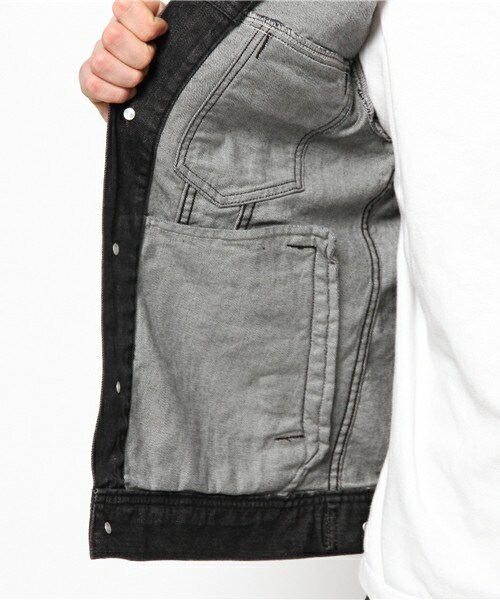 RATTLE TRAP（ラトルトラップ）の「【Smart4月号P-47掲載 山本裕典さん着用】ストレッチデニムジャケット（デニムジャケット・メンズ・ブルー/ネイビー/ブラック・MEDIUM/LARGE/LL）」の18枚目の写真