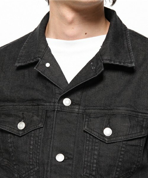 RATTLE TRAP（ラトルトラップ）の「【Smart4月号P-47掲載 山本裕典さん着用】ストレッチデニムジャケット（デニムジャケット・メンズ・ブルー/ネイビー/ブラック・MEDIUM/LARGE/LL）」の13枚目の写真