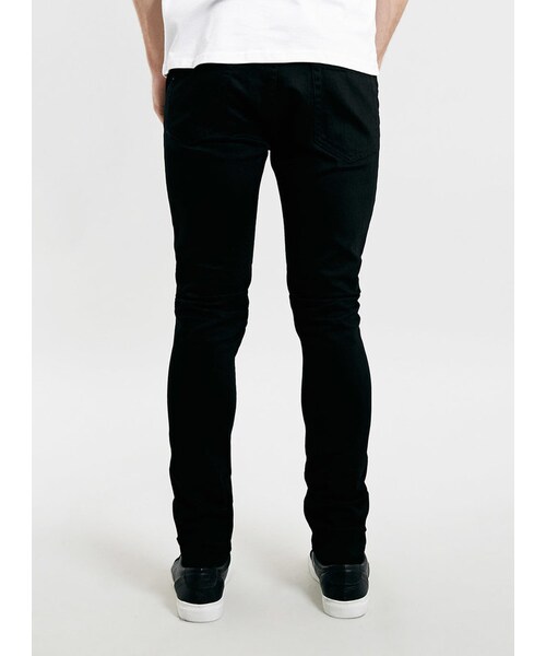TOPMAN(トップマン)の「Black Stretch Skinny Jeans(デニムパンツ・メンズ・Black・34R/36L/36R/34L/32S/32R/30S/38R/32L/30L/34S/28R/30R/28S)」の3枚目の写真