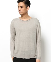 UNION STATION | 【成宮寛貴さん着用 smart(スマート)6月号 P41掲載商品】 リネンプルオーバーニット(ニット/セーター)