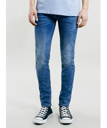 TOPMAN | Mid Wash Blue Stretch Skinny Jeans(デニムパンツ)