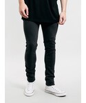 Topman | Washed Black Stretch Skinny Jeans(Denim pants)