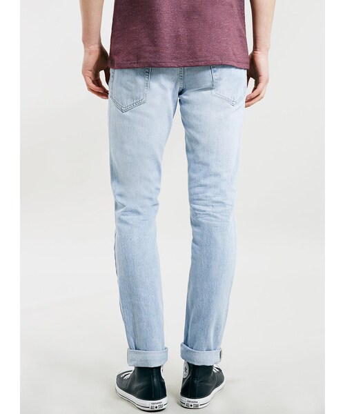 TOPMAN（トップマン）の「Light Wash Classic Skinny Fit Jeans（デニムパンツ・メンズ・Blue・34R/30R/32R/28S/30L/38R/34S/36L/36R/34L/32L/30S/32S/28R）」の3枚目の写真