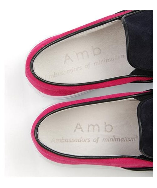 Ambassadors of minimalismの「雙色麂皮拼接SLIP-ON（その他・メンズ・咖啡x黃/桃紅x藍・EUR35/EUR36/EUR37/EUR38/EUR39/EUR40/EUR41/EUR42/EUR43）」の7枚目の写真