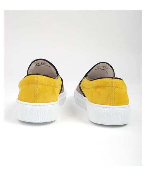 Ambassadors of minimalismの「雙色麂皮拼接SLIP-ON（その他・メンズ・咖啡x黃/桃紅x藍・EUR35/EUR36/EUR37/EUR38/EUR39/EUR40/EUR41/EUR42/EUR43）」の5枚目の写真