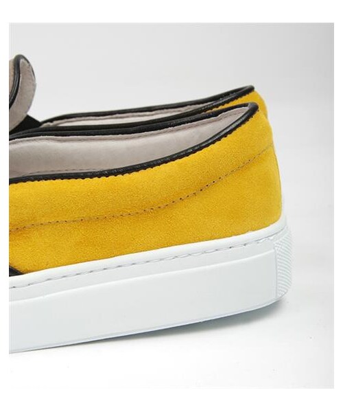 Ambassadors of minimalismの「雙色麂皮拼接SLIP-ON（その他・メンズ・咖啡x黃/桃紅x藍・EUR35/EUR36/EUR37/EUR38/EUR39/EUR40/EUR41/EUR42/EUR43）」の3枚目の写真