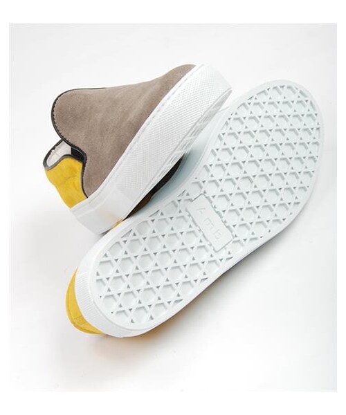 Ambassadors of minimalismの「雙色麂皮拼接SLIP-ON（その他・メンズ・咖啡x黃/桃紅x藍・EUR35/EUR36/EUR37/EUR38/EUR39/EUR40/EUR41/EUR42/EUR43）」の2枚目の写真