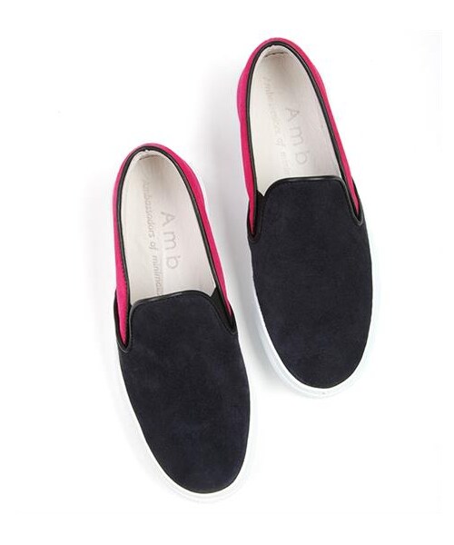 Ambassadors of minimalismの「雙色麂皮拼接SLIP-ON（その他・メンズ・咖啡x黃/桃紅x藍・EUR35/EUR36/EUR37/EUR38/EUR39/EUR40/EUR41/EUR42/EUR43）」の10枚目の写真