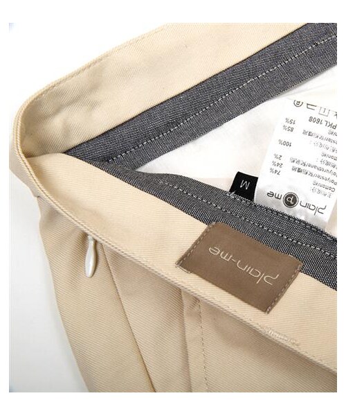 plain-me(プレインミー)の「雙面精織彈性休閒卡其長褲(その他・メンズ・白・S/M/L)」の3枚目の写真