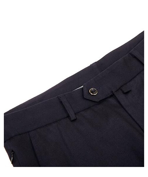 plain-me（プレインミー）の「斜紋棉織彈性休閒卡其長褲（その他・メンズ・深藍・S/M/L）」の2枚目の写真