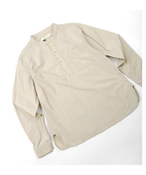 plain-me（プレインミー）の「手感立領套頭襯衫（その他・メンズ・灰/墨綠・S/M/L）」の3枚目の写真