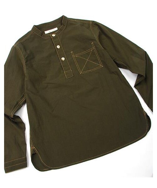 plain-me（プレインミー）の「手感立領套頭襯衫（その他・メンズ・灰/墨綠・S/M/L）」の8枚目の写真