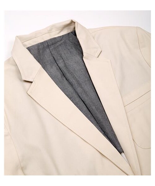 plain-me（プレインミー）の「雙面精織彈性休閒西裝外套（その他・メンズ・白・S/M/L）」の2枚目の写真