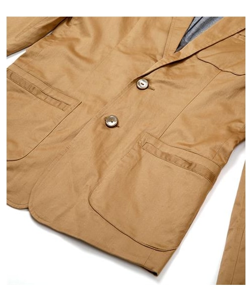 plain-me（プレインミー）の「斜紋棉織彈性休閒西裝外套（その他・メンズ・卡其・S/M/L）」の4枚目の写真