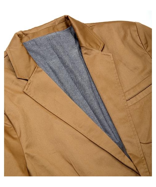 plain-me（プレインミー）の「斜紋棉織彈性休閒西裝外套（その他・メンズ・卡其・S/M/L）」の3枚目の写真
