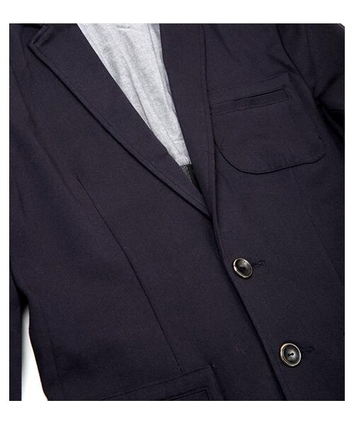 plain-me（プレインミー）の「斜紋棉織彈性休閒西裝外套（その他・メンズ・深藍・S/M/L）」の5枚目の写真