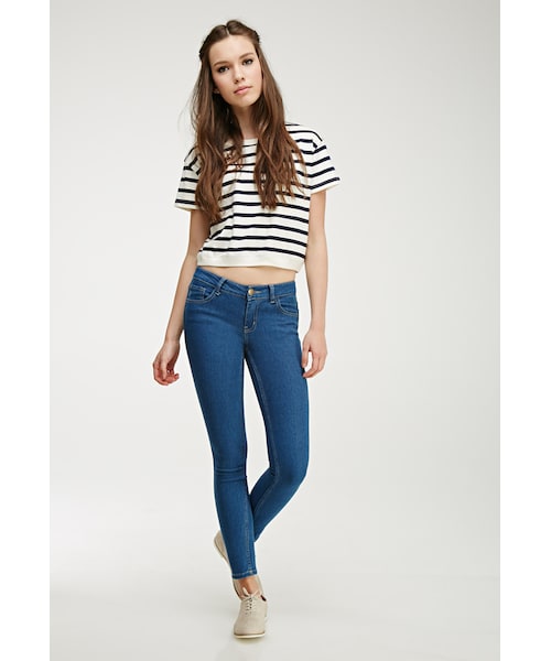 FOREVER 21（フォーエバー トゥエンティーワン）の「FOREVER 21 Low-Rise Skinny Jeans（デニムパンツ・レディース・Medium denim/Denim・27/26/28/29/30/31）」の10枚目の写真
