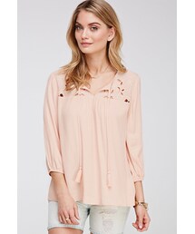 FOREVER 21 | FOREVER 21 Beaded Paisley-Embroidered Top(シャツ/ブラウス)