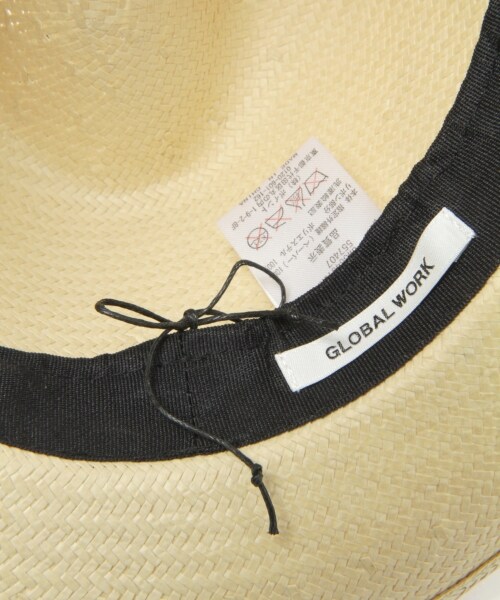 GLOBAL WORK（グローバルワーク）の「ペーパーナカオレＨＡＴ（アクセサリー・レディース・ホワイト05/ベージュ52・ONE SIZE）」の8枚目の写真