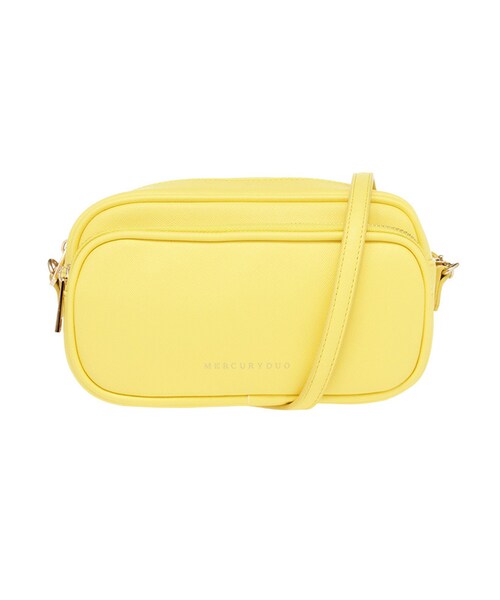 MERCURYDUO（マーキュリーデュオ）の「【GDS】 ダブルポケットショルダーBAG（バッグ・レディース・オフホワイト/レッド/ライトイエロー/シルバー・F）」の2枚目の写真