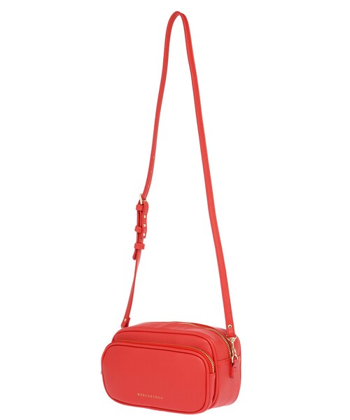 MERCURYDUO（マーキュリーデュオ）の「【GDS】 ダブルポケットショルダーBAG（バッグ・レディース・オフホワイト/レッド/ライトイエロー/シルバー・F）」の6枚目の写真