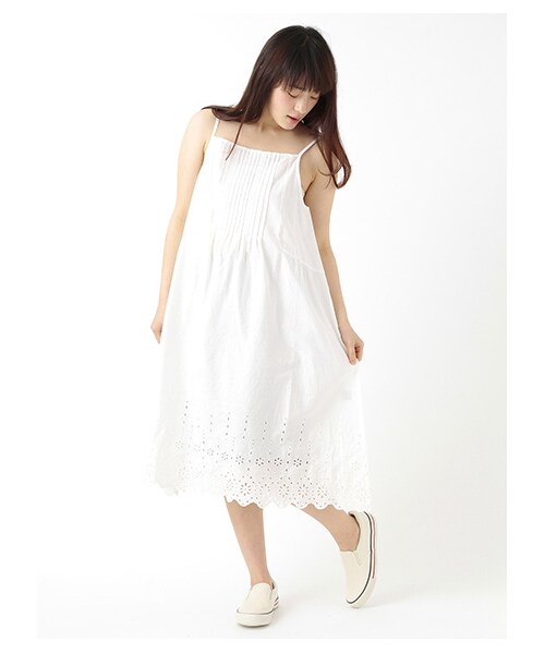 Samansa Mos2（サマンサ モスモス）の「柄アソートペチワンピース（ワンピース・レディース・アイボリー/オフホワイト/グレー/ブラック・M）」の2枚目の写真