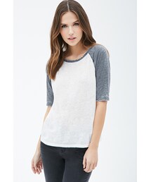 FOREVER 21 | FOREVER 21 Slub Knit Baseball Tee(Tシャツ/カットソー)