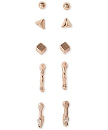 FOREVER 21 | FOREVER 21 Mixed Geo Stud Set(ピアス（両耳用）)