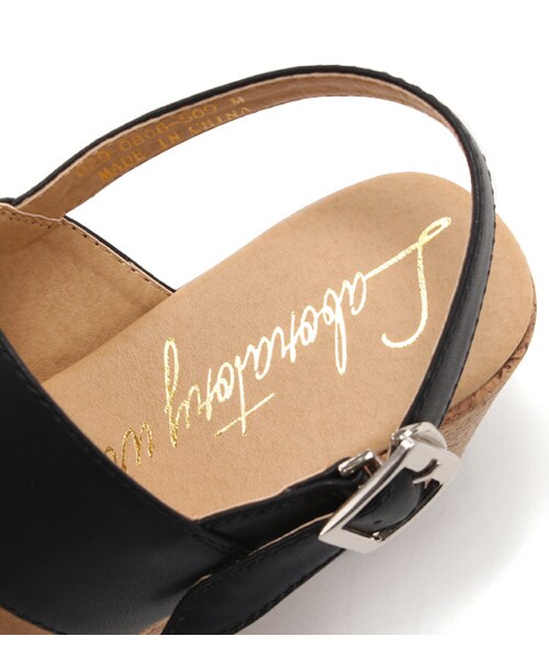 laboratory work（ラボラトリーワーク）の「ダブルベルト厚底ウェッジサンダル（シューズ・レディース・ホワイト/ブラック/シルバー・M/L）」の10枚目の写真