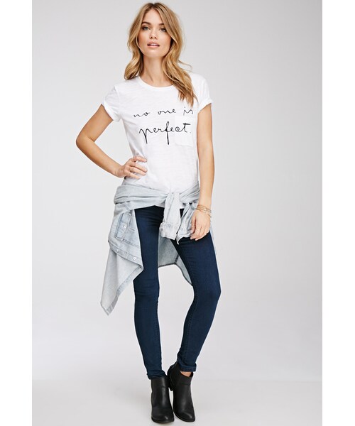 FOREVER 21(フォーエバー トゥエンティーワン)の「FOREVER 21 Low-Rise Skinny Jeans(デニムパンツ・レディース・Dark denim・28/24/25/26/27/29/30)」の1枚目の写真