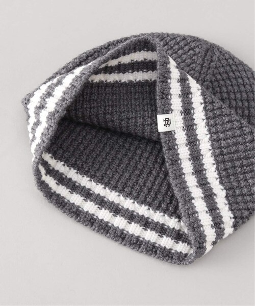 REIGNING CHAMP(レイニングチャンプ)の「SKULL BEANIE(帽子・ナチュラル A/(017)/フリー/残り3点)」の3枚目の写真