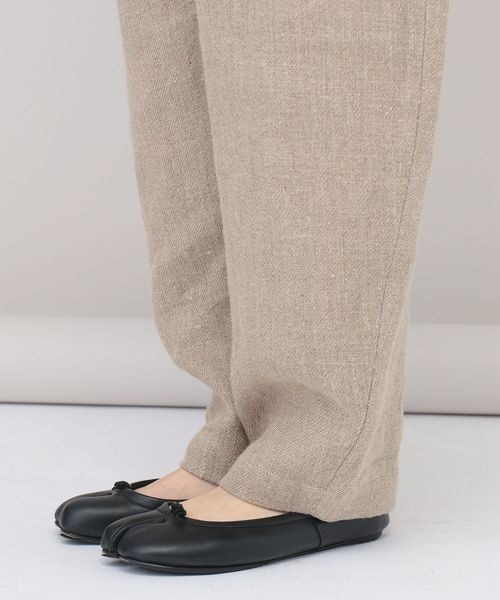 新品カレンソロジー　ヘビーツイルリネンパンツ Curensology（カレンソロジー）の「ヘビーツイルリネンパンツ