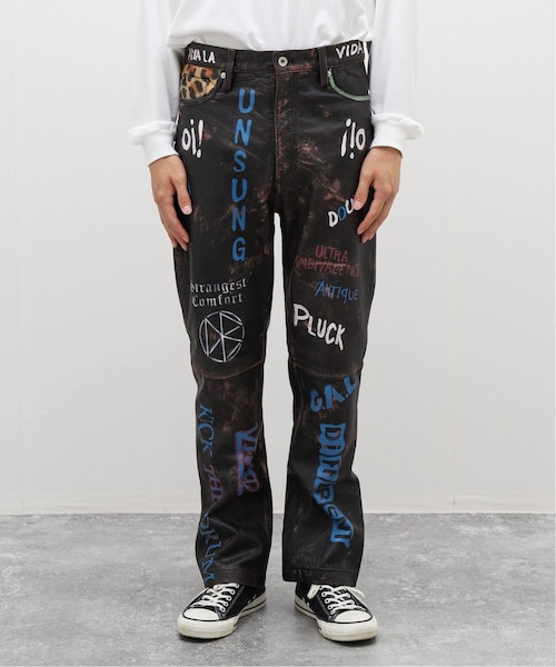 doublet CLACKING LEATHER PANTS サイズM Lined Leather Jerkin - Etsy